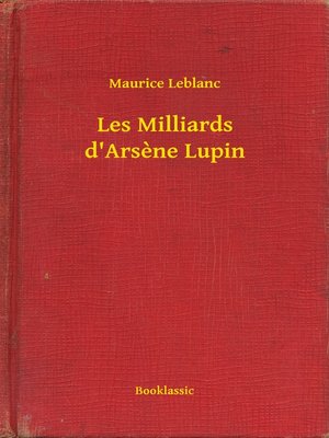cover image of Les Milliards d'Arsène Lupin